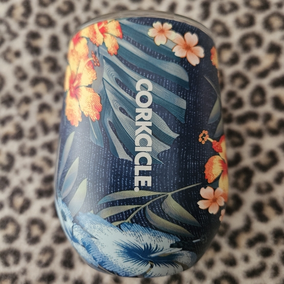 Corkcicle Other - Corkcicle Tropical Floral Stemless Cup Insulated Wine Tumbler (12 oz.), Like New